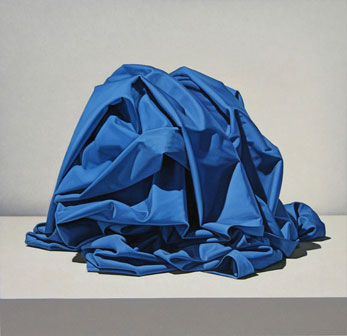 Tom Gregg, Blue Unknown, 2005, oil on panel, 28x29 inches