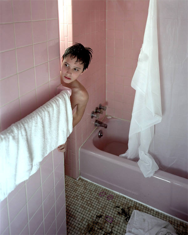 Carlos and Jason Sanchez, Pink Bathroom, 2001, digital c-print, 40x49 inches