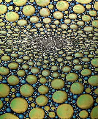 Barbara Takenaga, Celen, 2006, acrylic on wood panel, 24x20 inches