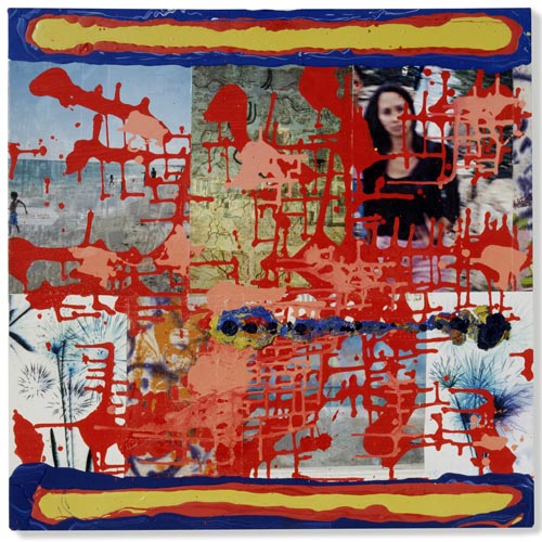 Mark Cooper, Still Standing #9, 2007, mixed media on canvas, 48x48 inches