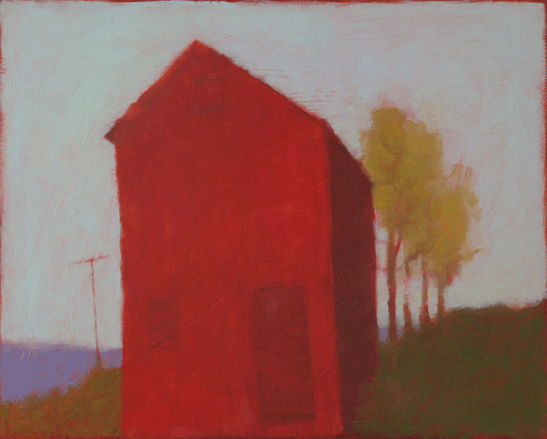 Tracy Helgeson, Out in Front, 2007, oil on panel, 16x20 inches