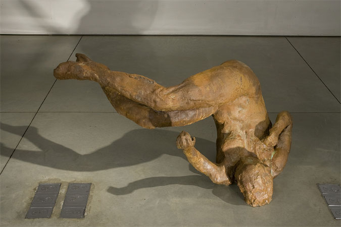 Eric Fischl, Ten Breaths: Tumbling Woman, 2007, resin, 48x48x44 inches