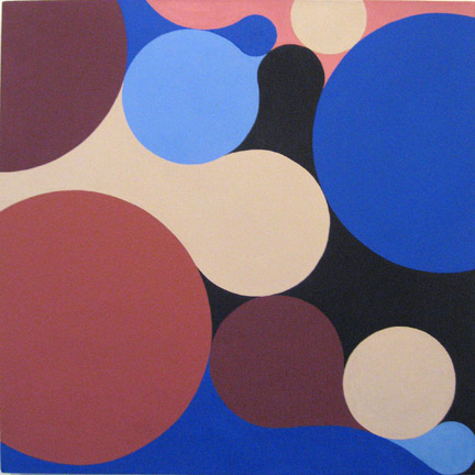 Julie Gross, Mirro-B', 2008, oil on linen, 23x24 inches