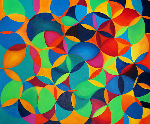 Lorien Suarez, Wheel Within a Wheel 28, 2004, acrylic on canvas, 24x20 inches