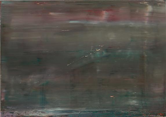 Gerhard Richter, Abstract Painting (909-5), 2009, oil on something or other, 58 5/8x82 5/8 inches