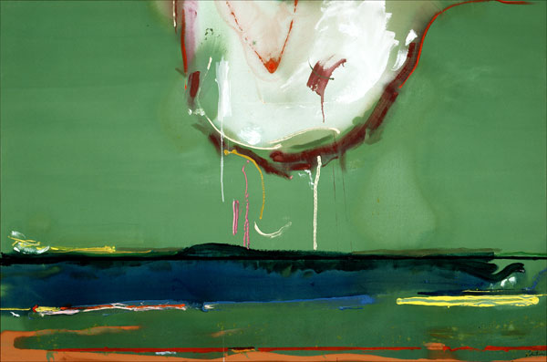 Helen Frankenthaler, High Spirits, 1988, acrylic on canvas, 65 3/4x98 3/8 inches