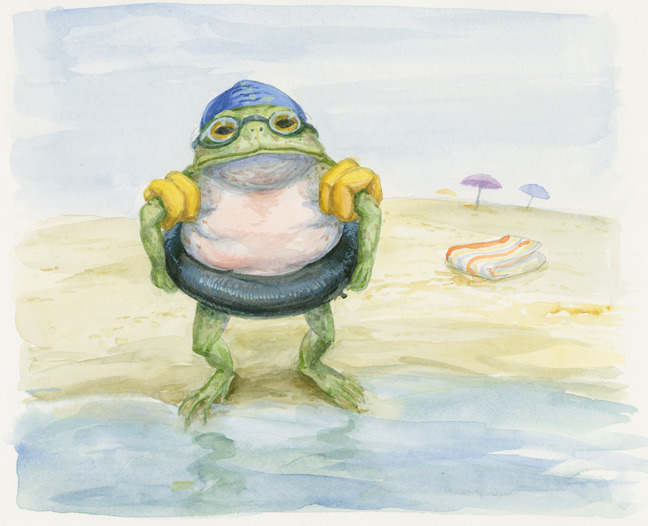 Rafael Perez, Toad prepares for the water.